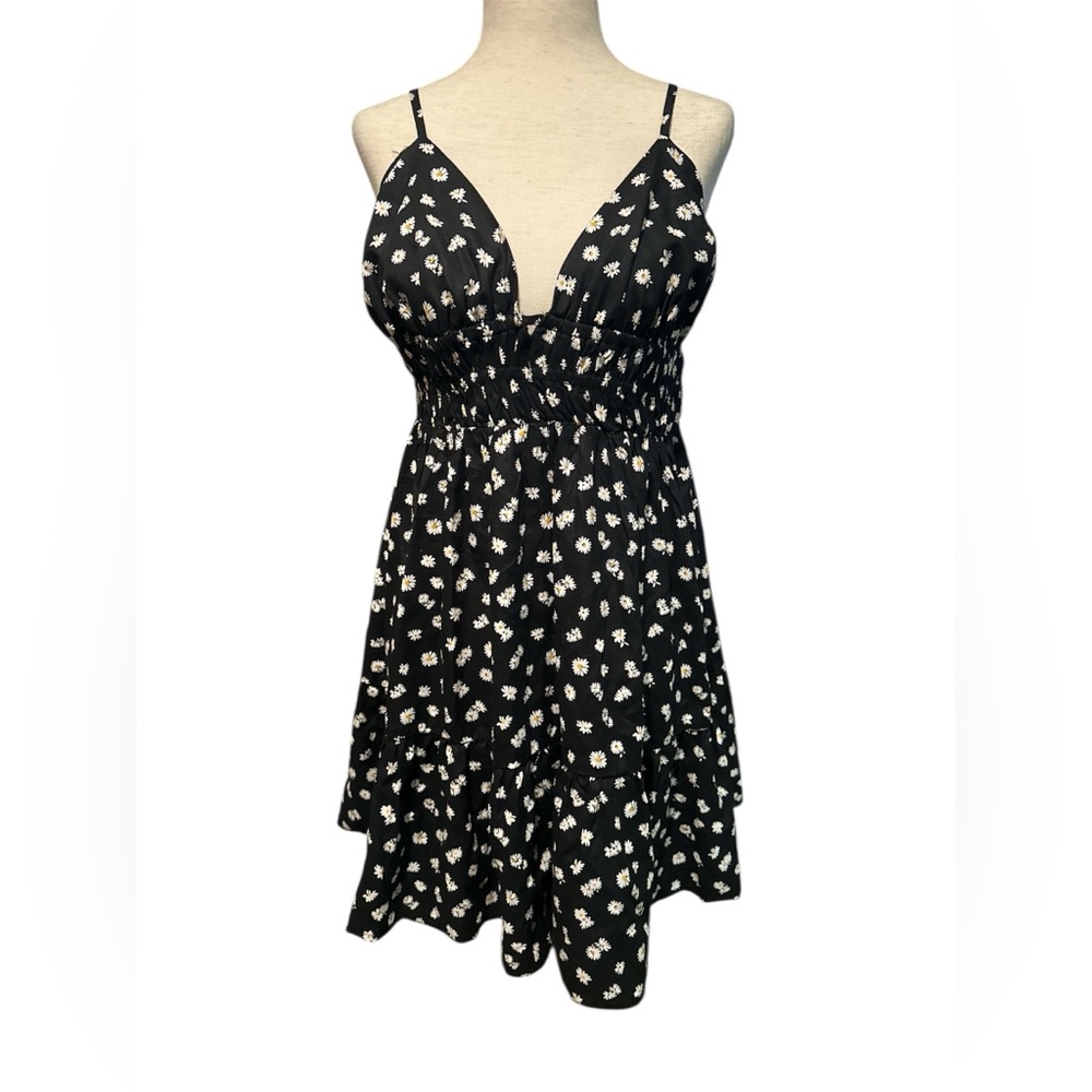 Aeropostale Black and White Floral Mini Dress